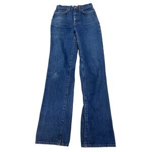 Triarchy Organic Sustainable Denim High Rise Women's Straight Leg Jeans, 25